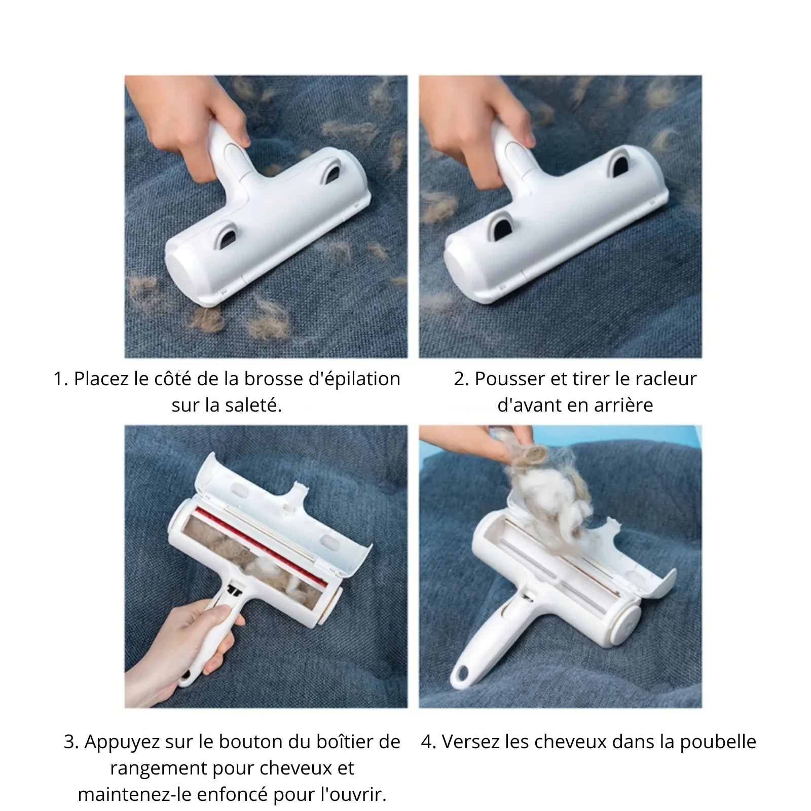 Rouleau Anti-Poils Réutilisable