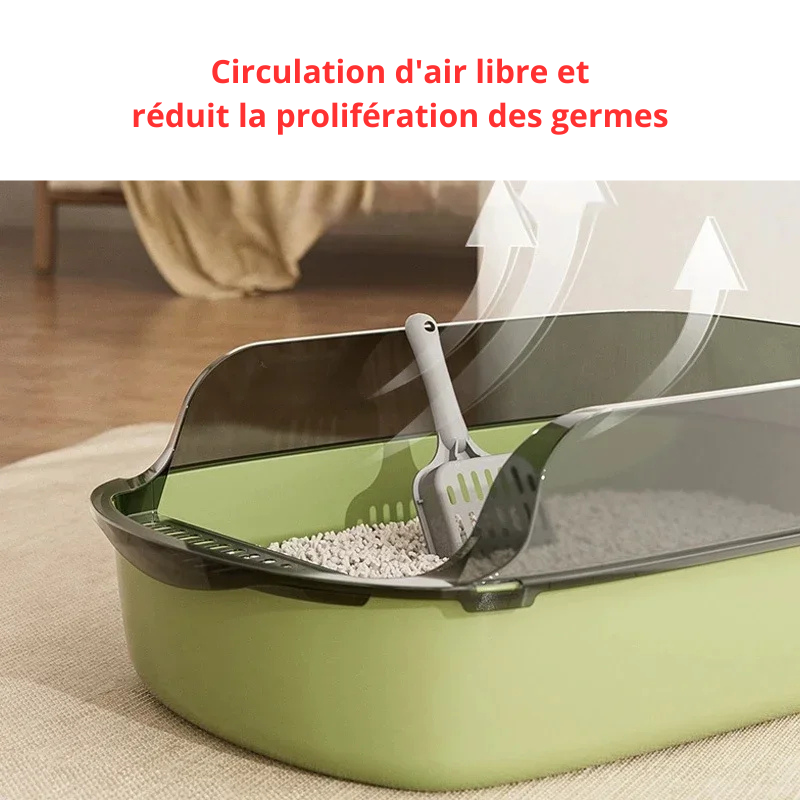 Bac à litière semi-ouvert 
