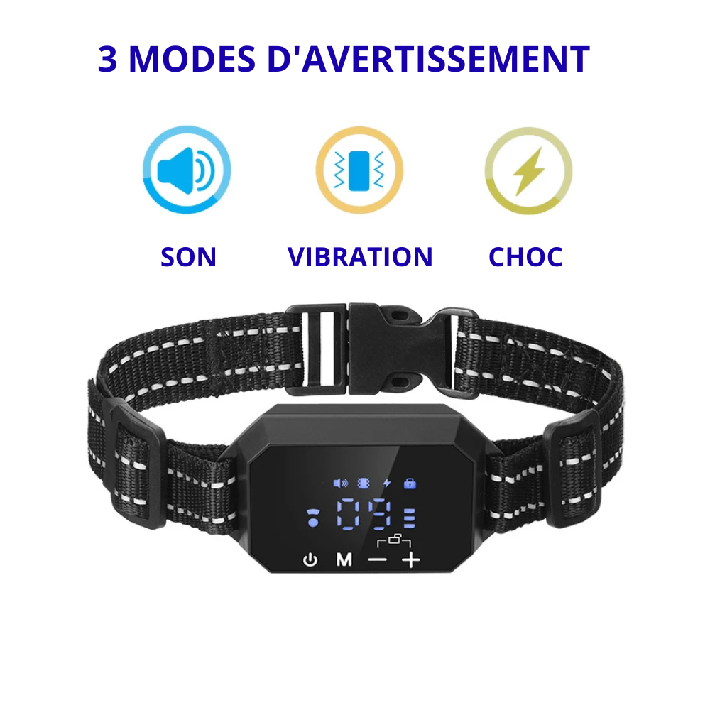 Clôture GPS Sans Fil pour Chien – Zone de Sécurité Invisible, Collier Rechargeable 30-1000m