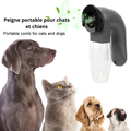 aspirateur de poils peigne portable pour chats et chiens