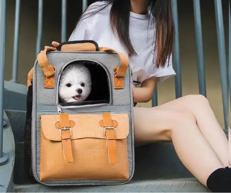 Sac à Dos de Transport pour Chien et Chat – Grande Capacité, Respirant