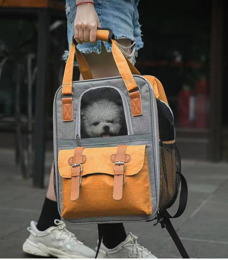 Sac à Dos de Transport pour Chien et Chat – Grande Capacité, Respirant