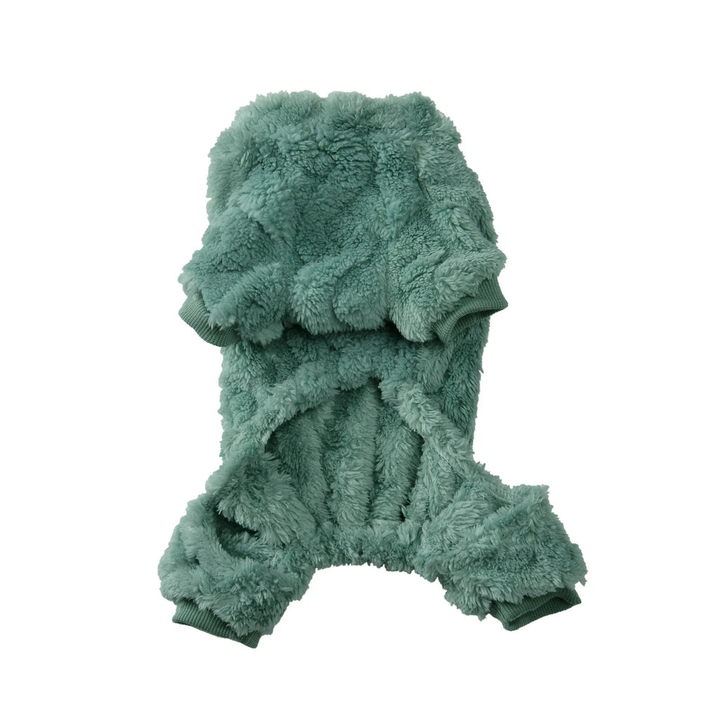 Combinaison d'Hiver douce et chaude polaire avec anneau pour laisse