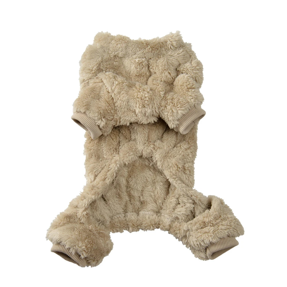 Combinaison d'Hiver douce et chaude polaire avec anneau pour laisse