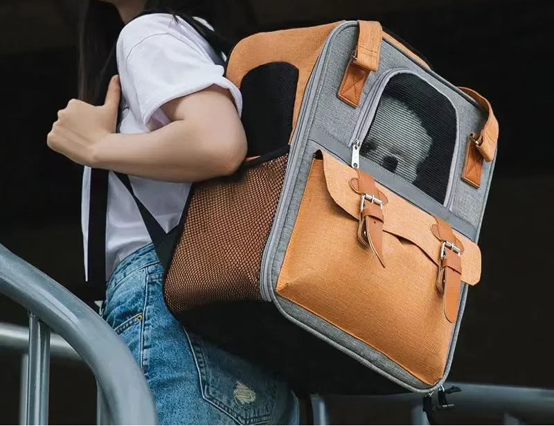 Sac à Dos de Transport pour Chien et Chat – Grande Capacité, Respirant