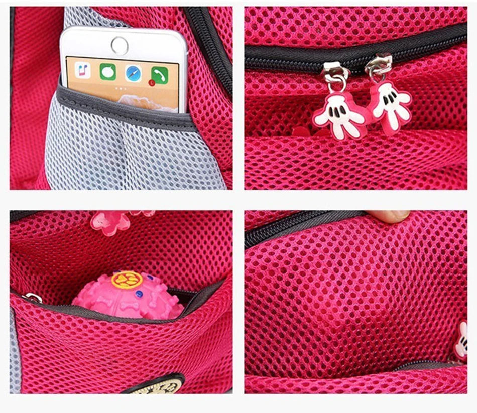 Sac transport frontal chien chat respirant bandes réfléchissantes capacités